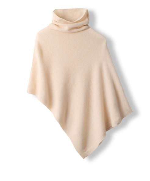 Wearing a skirt, neck protector, scarf, cloak, women's coat image