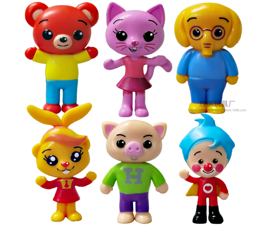 Clown Magician Figure Children's Songs Enlightenment Education Animation Doll Ornaments