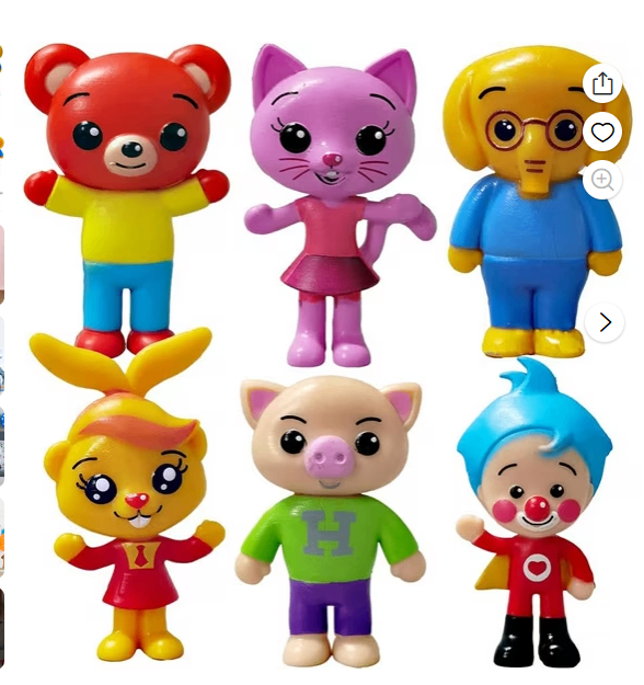 Clown Magician Figure Children's Songs Enlightenment Education Animation Doll Ornaments image