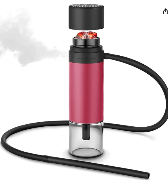 Portable hookah with detachable hookah cup