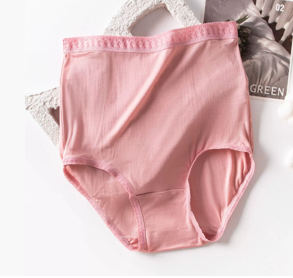 Mulberry silk high waisted plus size women's personality lace underwear