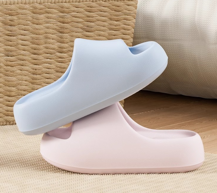 Thick soled solid color sandals for women