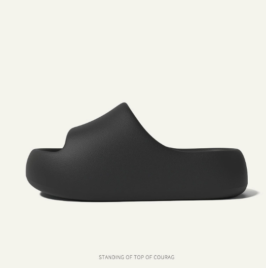 Thick soled solid color sandals for women