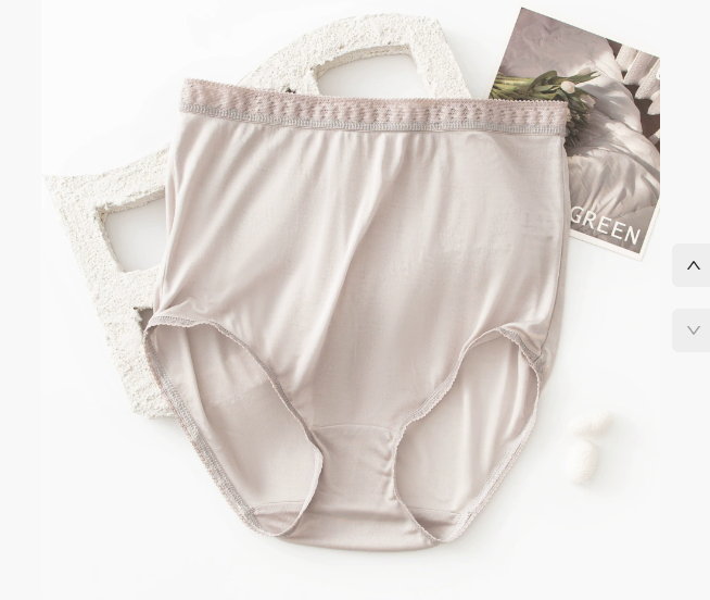 Mulberry silk high waisted plus size women's personality lace underwear