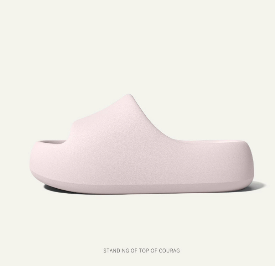 Thick soled solid color sandals for women