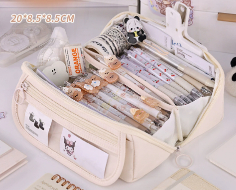 Primary school students' large capacity stationery box