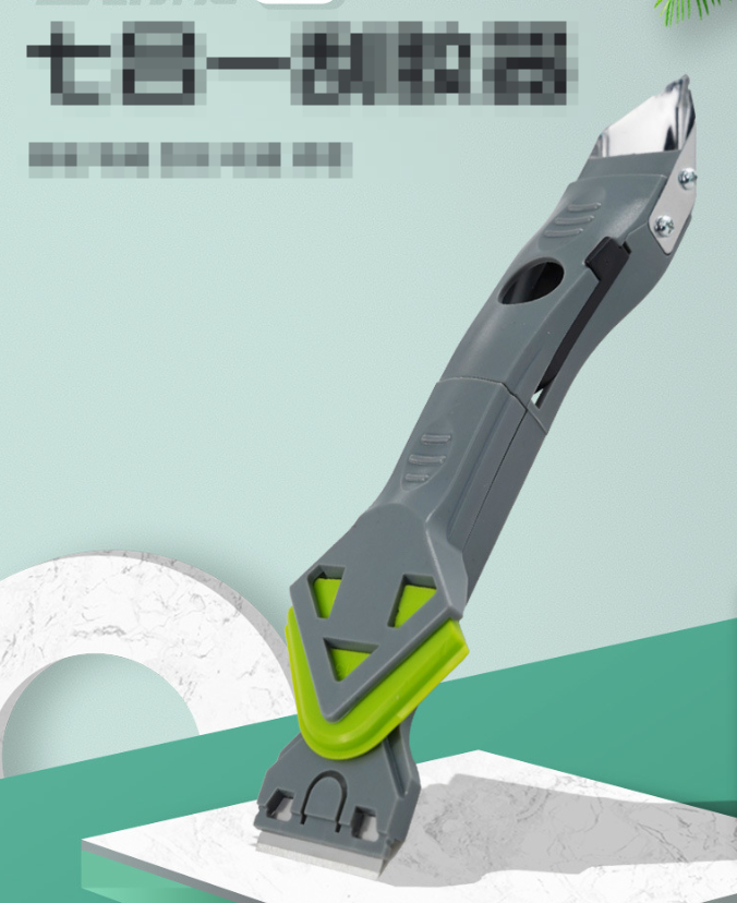 7-in-1 scraper with multifunctional glass glue shovel