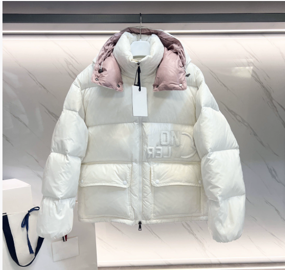 Short patent nylon down jacket image