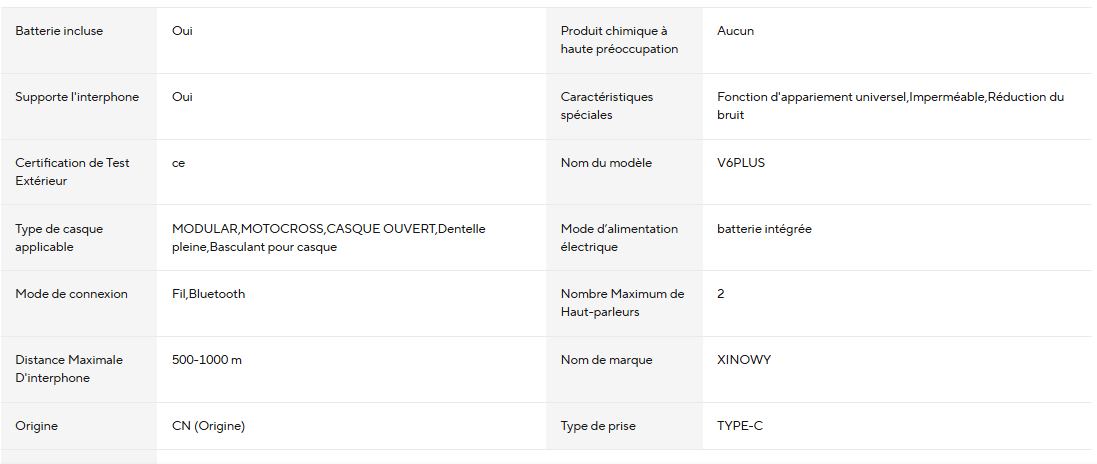 Ejeas v6 pro bluetooth capacete-1 Pieces V6 PRO