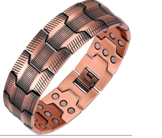 Red copper men's bracelet image