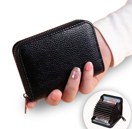 New Organ Card Bag for Women, Small and Exquisite, Anti demagnetization and Anti theft Card Swipe Cover for Men, Multiple Card Spaces, Large Capacity Bank Card Cover (One Piece) image