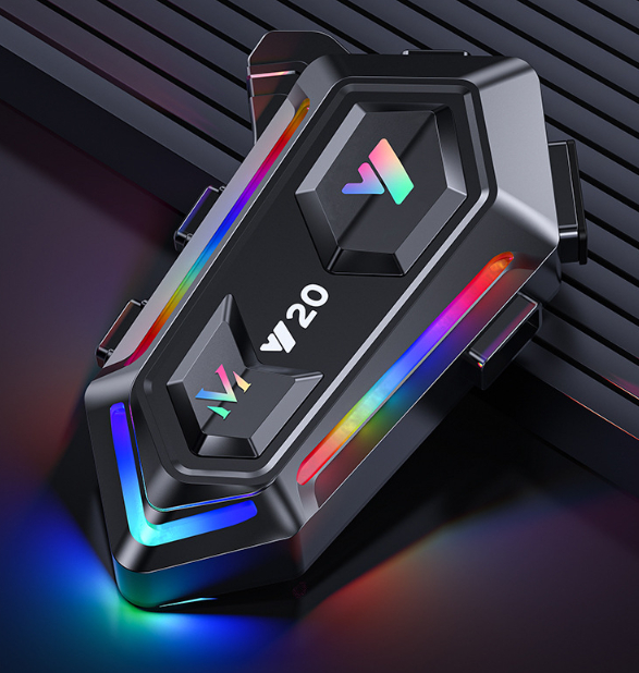 Colorful light heavy bass helmet headphones