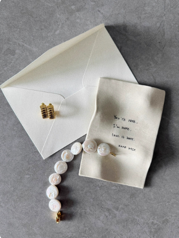 Handmade ceramic letter tray