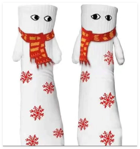 TeesNMerch Hand-in-Hand Socks - Christmas Edition image