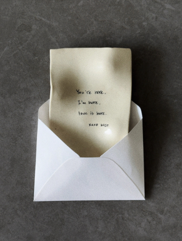 Handmade ceramic letter tray