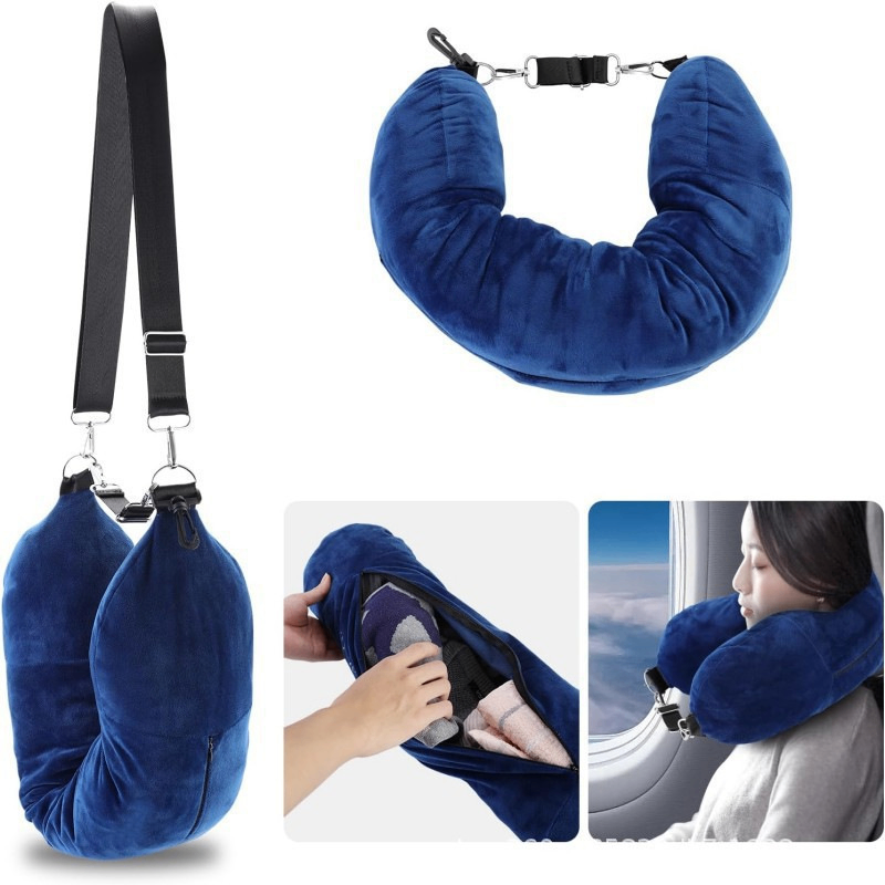 Multifunctional U-shaped neck pillow image