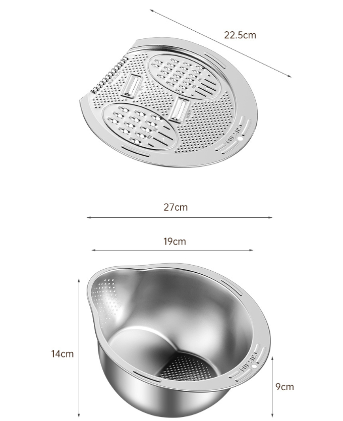 DuraSteel Inox 304 – Lava, Escorre e Corta em Segundos