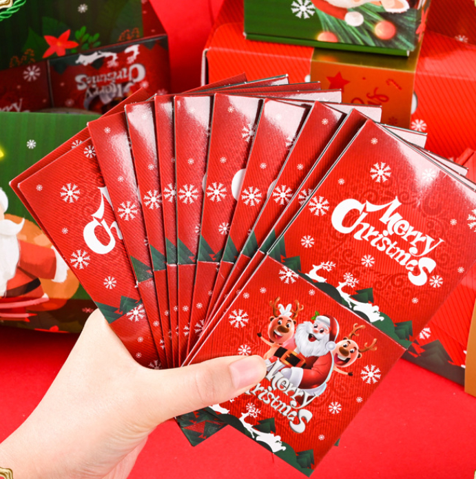 Christmas Surprise Bounce Box 2025 Creative Folding Christmas Red Envelope Bounce Box