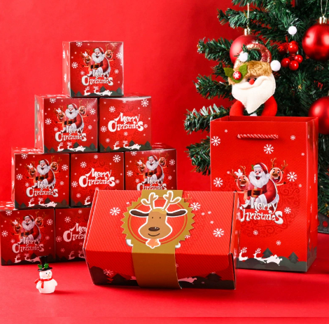 Christmas Surprise Bounce Box 2025 Creative Folding Christmas Red Envelope Bounce Box