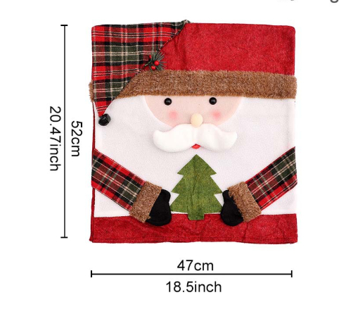 Christmas decoration with hat, chair cover, stool cover, new doll chair cover, European and American home decoration