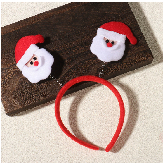 Adornos transfronterizos de horquillas navideñas horquillas navideñas accesorios para el cabello pequeños regalos navideños tarjetas para el cabello de Cuerno de ciervo