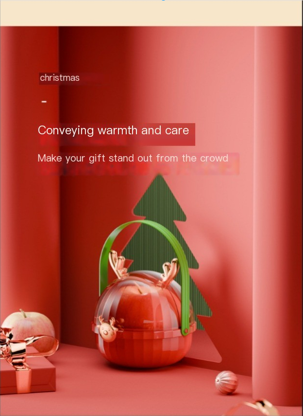 Cross border popular Christmas apple boxes, deer antlers, Christmas Eve, Christmas fruit gift boxes, Christmas gift packaging, Christmas gift boxes