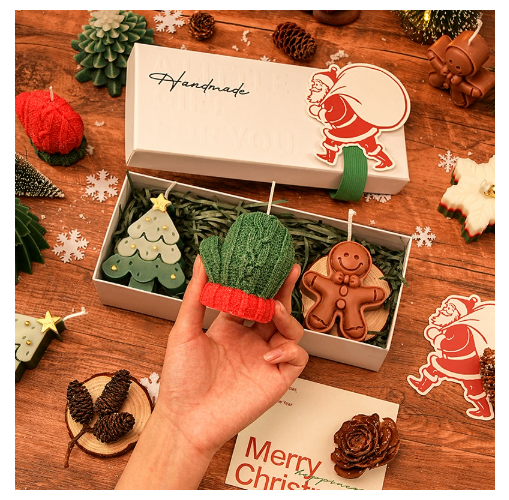 Christmas Creative Handmade Fragrance Candle Companion Gift image