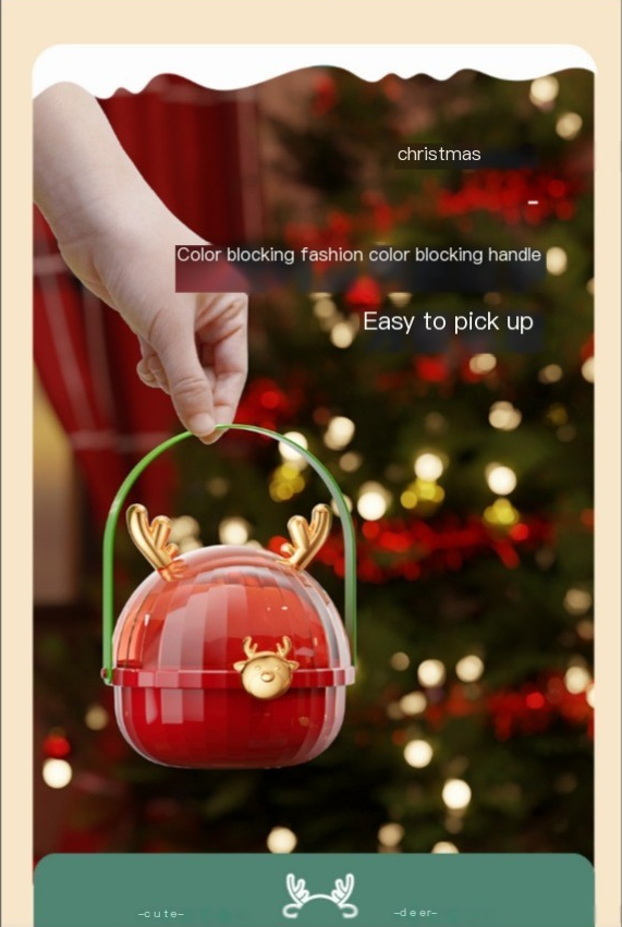 Cross border popular Christmas apple boxes, deer antlers, Christmas Eve, Christmas fruit gift boxes, Christmas gift packaging, Christmas gift boxes