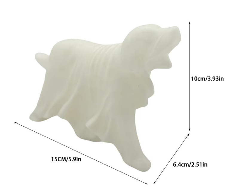 Halloween Decoration Home Garden Design Glowing Ghost Dog Ornament