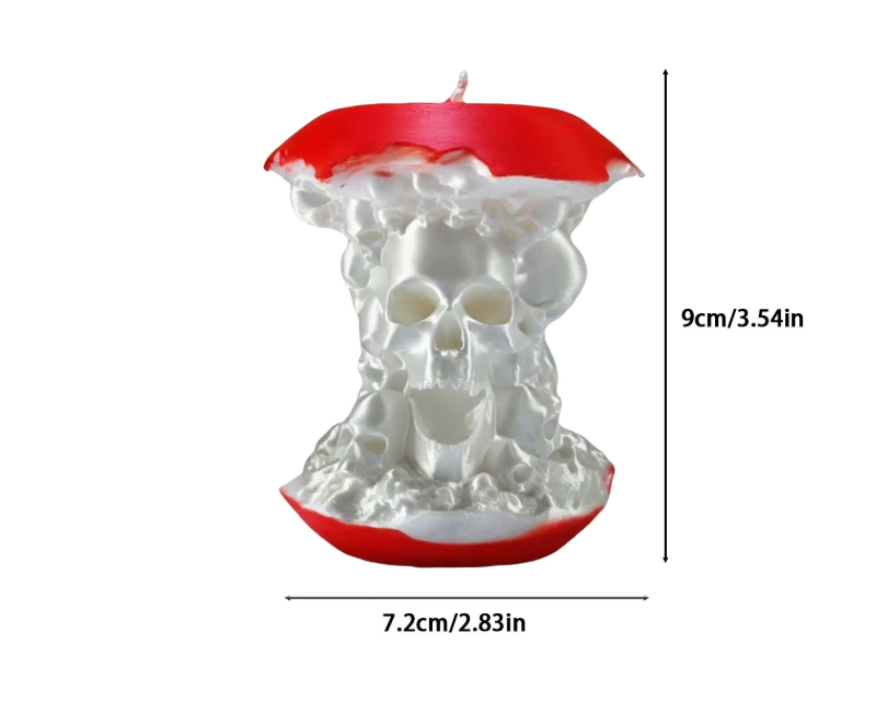 New Skeleton Apple Cross border Easter Halloween Gift Colored Skeleton 3D Printed Artifact Ornament