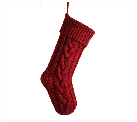 Large Christmas stocking Christmas decoration gift bag pendant decoration image