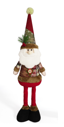 Christmas retractable plush toys, old man, snowman, reindeer, Christmas decorations image