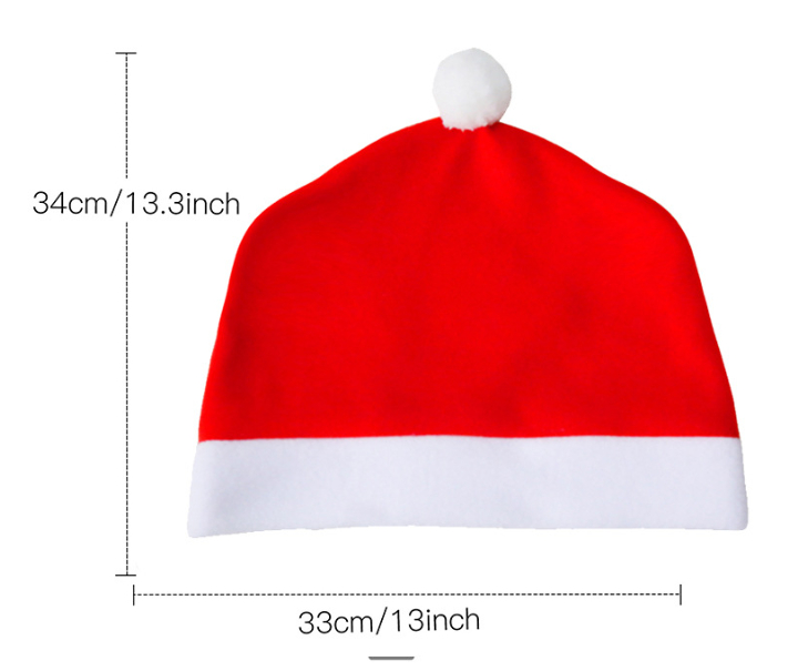 Christmas car chair cover, Christmas hat, cross-border hot selling pillowcase