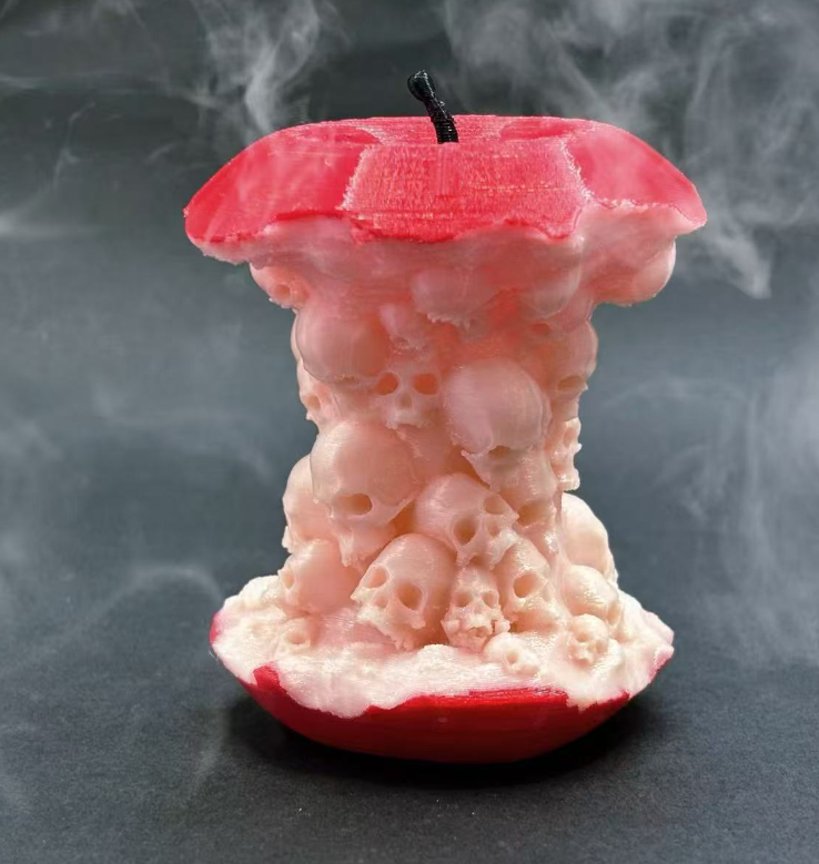 New Skeleton Apple Cross border Easter Halloween Gift Colored Skeleton 3D Printed Artifact Ornament