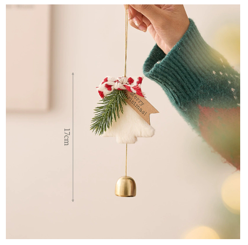 Christmas decorations, Christmas bells, flower garlands, pendants