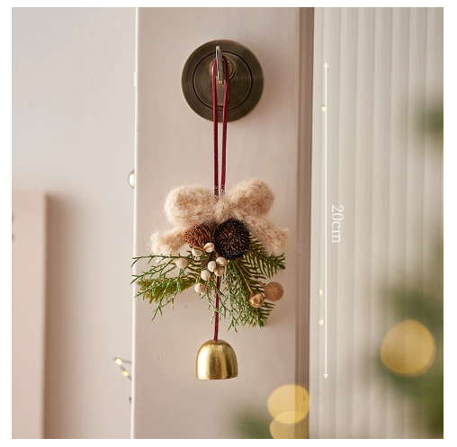 Christmas decorations, Christmas bells, flower garlands, pendants image