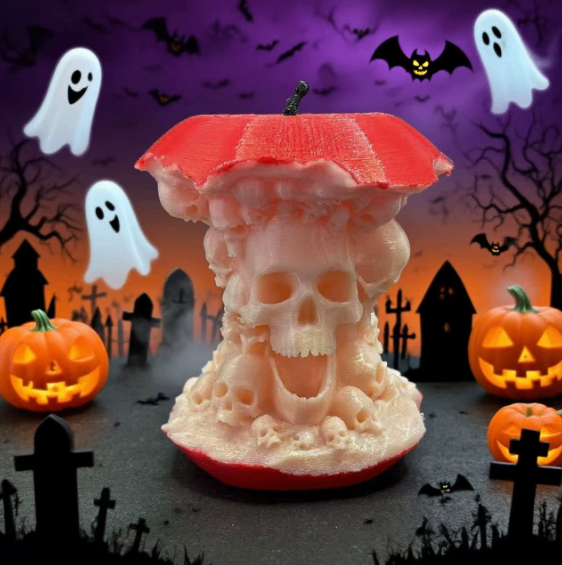 New Skeleton Apple Cross border Easter Halloween Gift Colored Skeleton 3D Printed Artifact Ornament image