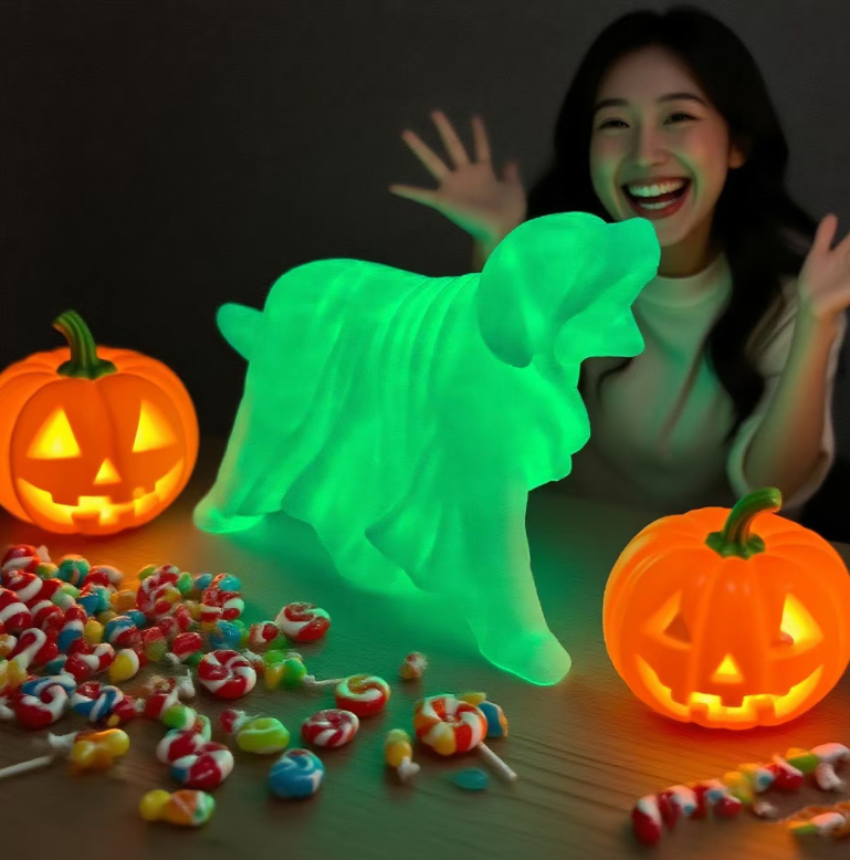 Halloween Decoration Home Garden Design Glowing Ghost Dog Ornament