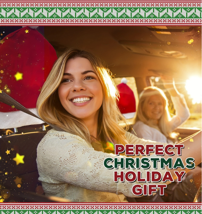 Christmas car chair cover, Christmas hat, cross-border hot selling pillowcase