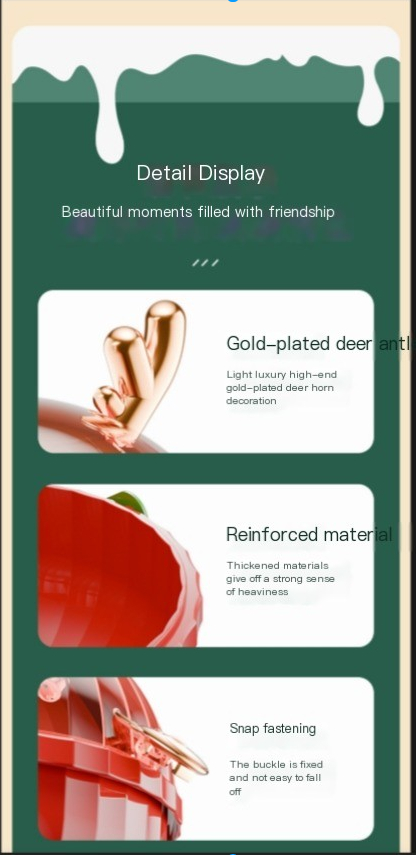 Cross border popular Christmas apple boxes, deer antlers, Christmas Eve, Christmas fruit gift boxes, Christmas gift packaging, Christmas gift boxes