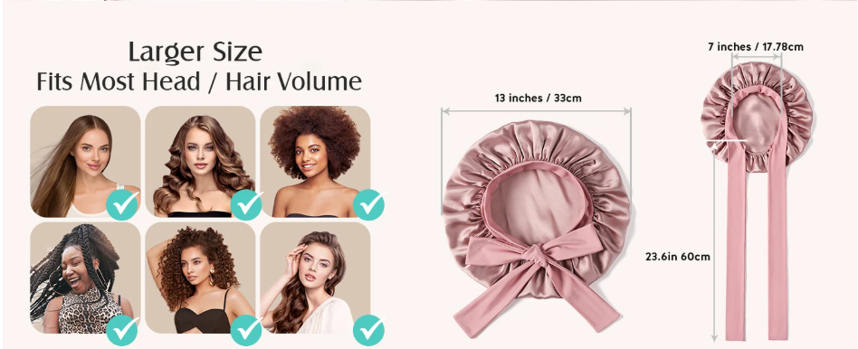 Double Layered Satin Bonnet