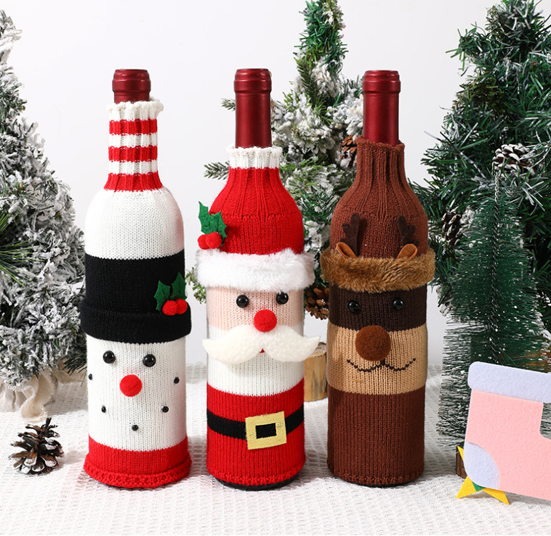 Christmas Wine Bottle Covers
