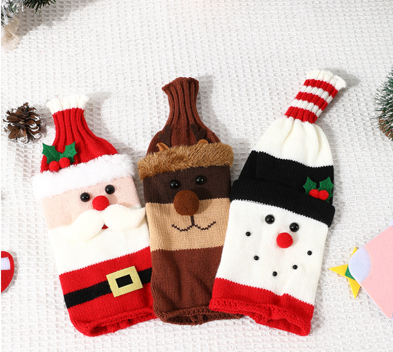 Christmas Wine Bottle Covers
