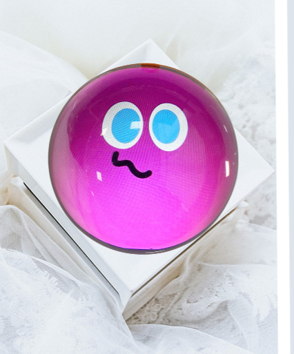 7cm 3D crystal ball DIY video playback display electronic ball, suitable for display, family and friend gifts, graduation gifts(Private Listing)