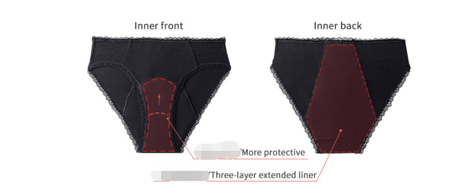 Cotton fiber women's physiological underwear