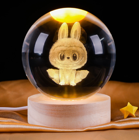 Luminous crystal ball night light