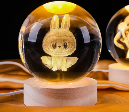 Luminous crystal ball night light image