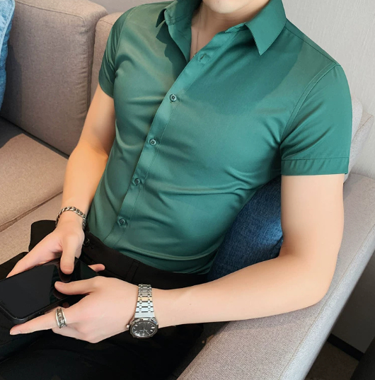 Men's Polyester Casual Shirt