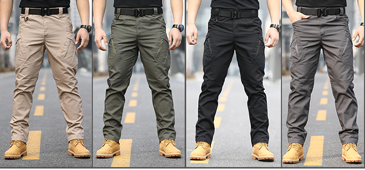 Men's multi-pocket work pants
