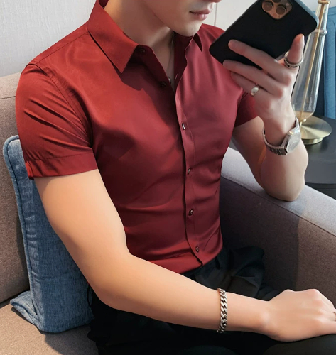 Men's Polyester Casual Shirt